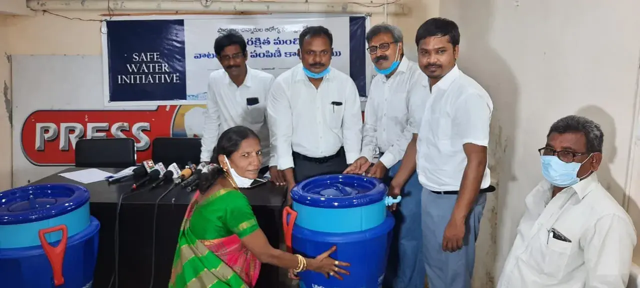 Donation for the installation of Water Purifiers School – Ongole