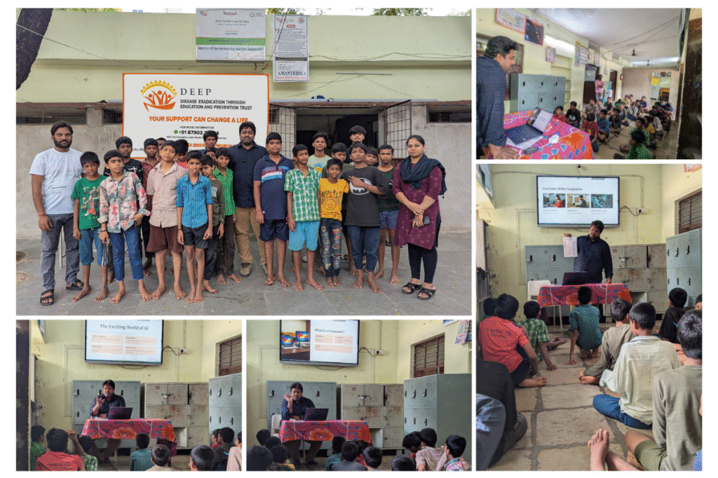 DEEP Trust Organizes Computer Awareness Camp for NGO Kids in Hyderabad
